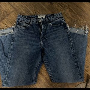 Topshop Straight Leg Jeans
